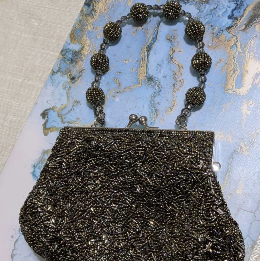 *SOLD* Vintage Beaded evening clutch/purse